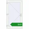 Ціноутворення Вхідні двері 1020x1840 мм REHAU Euro-Design 60 Білий (RAL 9016) з двох сторін. Ціна: $432.56