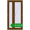 Ціноутворення Вхідні двері 1100x2100 мм REHAU Euro-Design 60 WALNUT з двох сторін. Ціна: ₴40,507.93