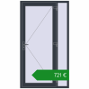 Ціноутворення Вхідні двері 1200x2140 мм REHAU Euro-Design 60 ANTHRACITE_GREY_STRUKTURAL з двох сторін. Ціна: €721.31
