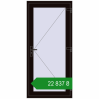 Ціноутворення Вхідні двері 890x1900 мм REHAU Euro-Design 60 BLACK_BROWN з двох сторін. Ціна: ₴22,837.19
