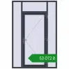 Ціноутворення Вхідні двері 1600x2400 мм REHAU Brillant-Design ANTHRACITE_GREY_STRUKTURAL з двох сторін. Ціна: ₴53,072.17