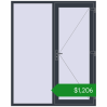 Ціноутворення Вхідні двері 1700x2100 мм REHAU SYNEGO ANTHRACITE_GREY_STRUKTURAL з двох сторін. Ціна: $1,205.70