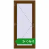 Ціноутворення Вхідні двері 900x2000 мм REHAU Euro-Design 60 WALNUT з двох сторін. Ціна: ₴24,046.01