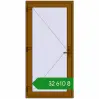 Ціноутворення Вхідні двері 980x2000 мм REHAU Euro-Design 60 GOLDEN OAK з двох сторін. Ціна: ₴32,609.75