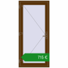 Ціноутворення Вхідні двері 920x2000 мм REHAU Euro-Design 60 WALNUT з двох сторін. Ціна: €714.90