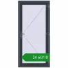 Ціноутворення Вхідні двері 1000x2100 мм REHAU Euro-Design 60 ANTHRACITE_GREY_STRUKTURAL з двох сторін. Ціна: ₴24,601.38