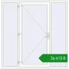 Ціноутворення Entrance doors 2045x2105 mm REHAU Euro-Design 60 RAL 9016 Traffic white two-sided. Ціна: ₴26,613.30