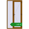 Ціноутворення Вхідні двері 1280x2380 мм REHAU SYNEGO GOLDEN OAK ззовні. Ціна: €1,481.17