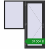 Ціноутворення Вхідні двері 1800x2100 мм REHAU Brillant-Design ANTHRACITE_GREY_GLATT з двох сторін. Ціна: ₴37,004.11