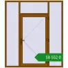 Ціноутворення Вхідні двері 2000x2300 мм REHAU Brillant-Design GOLDEN OAK з двох сторін. Ціна: ₴58,551.81