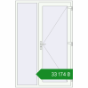 Ціноутворення Вхідні двері 1400x2100 мм REHAU Brillant-Design Білий (RAL 9016) з двох сторін. Ціна: ₴33,173.85