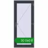 Ціноутворення Вхідні двері 900x2100 мм REHAU Brillant-Design ANTHRACITE_GREY_STRUKTURAL з двох сторін. Ціна: ₴30,059.52