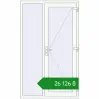 Ціноутворення Entrance doors 1240x2070 mm REHAU Euro-Design 60 RAL 9016 Traffic white two-sided. Ціна: ₴26,126.44