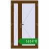 Ціноутворення Вхідні двері 1200x2100 мм REHAU Brillant-Design WALNUT з двох сторін. Ціна: ₴53,847.44