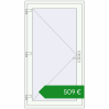 Ціноутворення Вхідні двері 1040x1880 мм REHAU Euro-Design 60 Білий (RAL 9016) з двох сторін. Ціна: €509.22