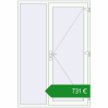 Ціноутворення Вхідні двері 1500x2200 мм REHAU Euro-Design 60 Білий (RAL 9016) з двох сторін. Ціна: €731.26