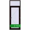Ціноутворення Вхідні двері 900x2400 мм REHAU Euro-Design 60 BLACK_BROWN з двох сторін. Ціна: ₴27,705.64
