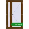 Ціноутворення Вхідні двері 1200x2049 мм REHAU Brillant-Design WALNUT з двох сторін. Ціна: ₴48,609.41