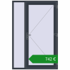Ціноутворення Вхідні двері 1400x2100 мм REHAU Euro-Design 60. Ціна: €741.69