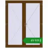 Ціноутворення Вхідні двері 1800x2280 мм REHAU Euro-Design 60 WALNUT з двох сторін. Ціна: ₴49,918.60