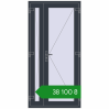 Ціноутворення Вхідні двері 1010x2050 мм REHAU Euro-Design 60 ANTHRACITE_GREY_STRUKTURAL з двох сторін. Ціна: ₴38,099.64
