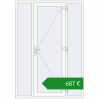 Ціноутворення Вхідні двері 1600x2300 мм REHAU Euro-Design 60 Білий (RAL 9016) з двох сторін. Ціна: €687.09