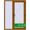 Ціноутворення Вхідні двері 1400x1900 мм REHAU Brillant-Design GOLDEN OAK з двох сторін. Ціна: ₴40,102.97
