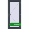 Ціноутворення Вхідні двері 900x1880 мм REHAU Euro-Design 60 ANTHRACITE_GREY_STRUKTURAL ззовні. Ціна: ₴28,695.79