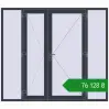 Ціноутворення Вхідні двері 2400x2100 мм REHAU Brillant-Design ANTHRACITE_GREY_STRUKTURAL з двох сторін. Ціна: ₴76,127.53