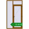 Ціноутворення Вхідні двері 1400x2500 мм REHAU Euro-Design 60 GOLDEN OAK ззовні. Ціна: ₴32,460.56