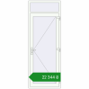 Ціноутворення Вхідні двері 890x2430 мм REHAU Euro-Design 60 Білий (RAL 9016) з двох сторін. Ціна: ₴22,344.03