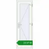 Ціноутворення Вхідні двері 620x1830 мм REHAU Brillant-Design Білий (RAL 9016) з двох сторін. Ціна: ₴23,371.01