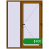 Ціноутворення Вхідні двері 1560x2100 мм REHAU Brillant-Design GOLDEN OAK з двох сторін. Ціна: $900.06