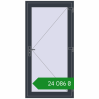 Ціноутворення Entrance doors 1000x2000 mm REHAU Euro-Design 60 ANTHRACITE_GREY_STRUKTURAL two-sided. Ціна: ₴24,085.82