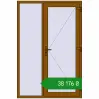 Ціноутворення Вхідні двері 1400x2100 мм REHAU Euro-Design 60 GOLDEN OAK з двох сторін. Ціна: ₴38,176.49
