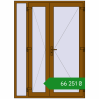 Ціноутворення Вхідні двері 1600x2200 мм REHAU Brillant-Design GOLDEN OAK з двох сторін. Ціна: ₴66,251.48