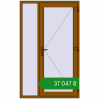 Ціноутворення Вхідні двері 1250x2050 мм REHAU Euro-Design 60 GOLDEN OAK з двох сторін. Ціна: ₴37,047.44