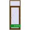 Ціноутворення Вхідні двері 900x2400 мм REHAU Euro-Design 60 WALNUT з двох сторін. Ціна: ₴25,858.61