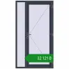 Ціноутворення Вхідні двері 1230x2200 мм REHAU Euro-Design 60 ANTHRACITE_GREY_STRUKTURAL з двох сторін. Ціна: ₴32,120.99