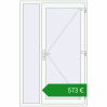 Ціноутворення Вхідні двері 1300x2050 мм REHAU Euro-Design 60 Білий (RAL 9016) з двох сторін. Ціна: €573.47