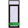 Ціноутворення Вхідні двері 950x2400 мм REHAU Brillant-Design BLACK_BROWN з двох сторін. Ціна: ₴32,404.64
