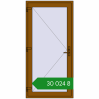 Ціноутворення Вхідні двері 1000x2050 мм REHAU Euro-Design 60 GOLDEN OAK з двох сторін. Ціна: ₴30,024.01