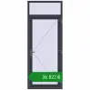 Ціноутворення Вхідні двері 950x2400 мм REHAU Brillant-Design ANTHRACITE_GREY_STRUKTURAL з двох сторін. Ціна: ₴36,822.01