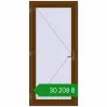 Ціноутворення Вхідні двері 950x2050 мм REHAU Brillant-Design WALNUT ззовні. Ціна: ₴30,207.81