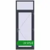 Ціноутворення Вхідні двері 900x2400 мм REHAU Euro-Design 60 ANTHRACITE_GREY_STRUKTURAL з двох сторін. Ціна: ₴29,975.24