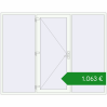Ціноутворення Вхідні двері 2700x2100 мм REHAU Euro-Design 60 Білий (RAL 9016) з двох сторін. Ціна: €1,063.02