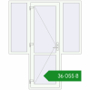 Ціноутворення Вхідні двері 1800x2200 мм REHAU Brillant-Design Білий (RAL 9016) з двох сторін. Ціна: ₴36,055.02