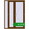Ціноутворення Вхідні двері 1600x2200 мм REHAU Brillant-Design WALNUT з двох сторін. Ціна: ₴66,251.48