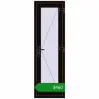 Ціноутворення Вхідні двері 600x1900 мм REHAU Euro-Design 60 BLACK_BROWN з двох сторін. Ціна: $460.21