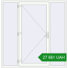 Ціноутворення Вхідні двері 2045x2105 мм REHAU Euro-Design 60 Білий (RAL 9016) з двох сторін. Ціна: ₴27,660.51